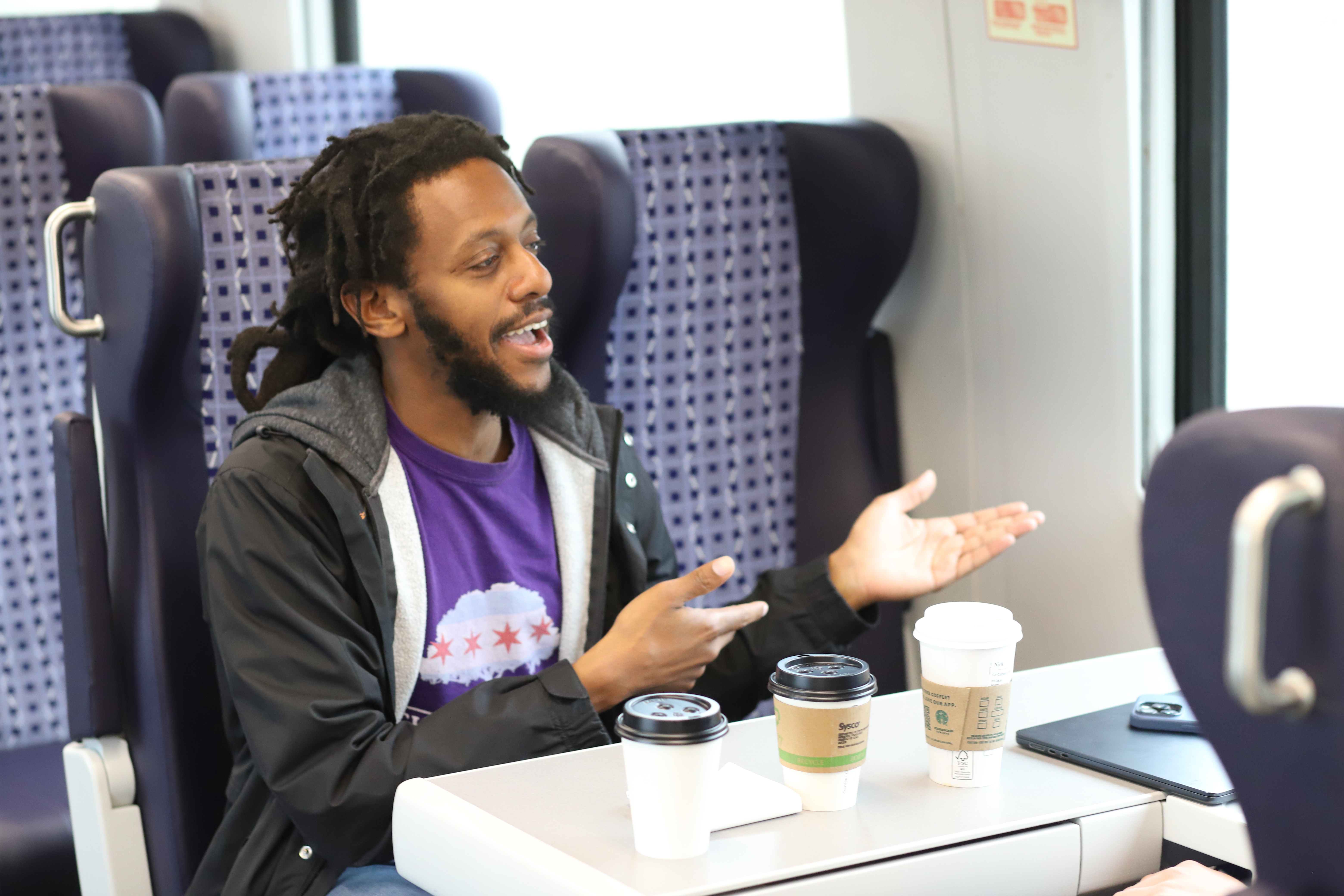Simmons on the Train